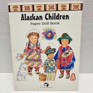 Alaskan Alaska Artic Circle Children Kids Cut Out Paper Dolls Book Boy Girl